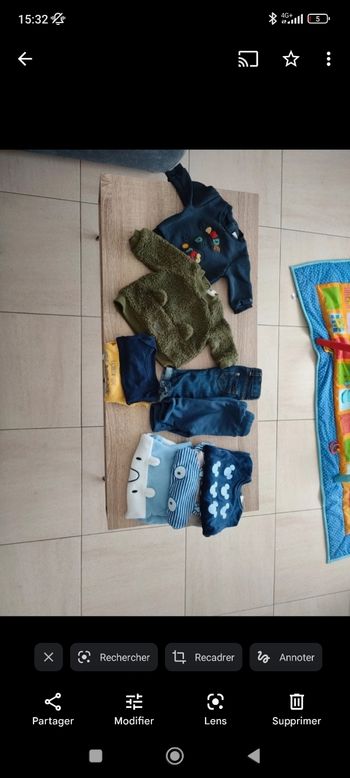 lot vêtements 3 mois