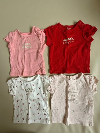 Lot de 4 t-shirt Kiabi 1 mois