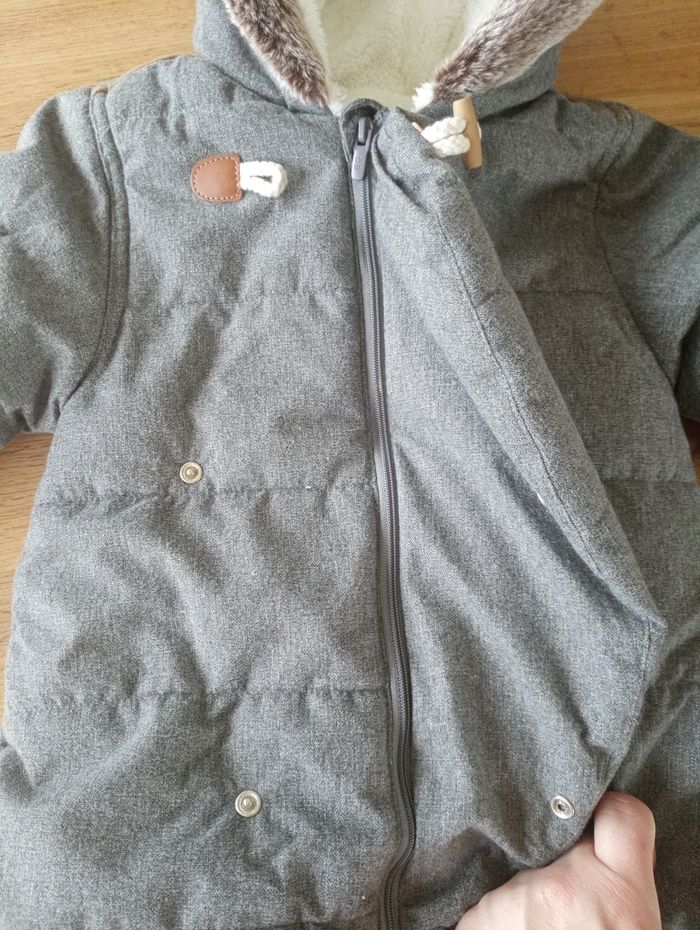 Combinaison mixte grise 6/12 mois - photo numéro 3