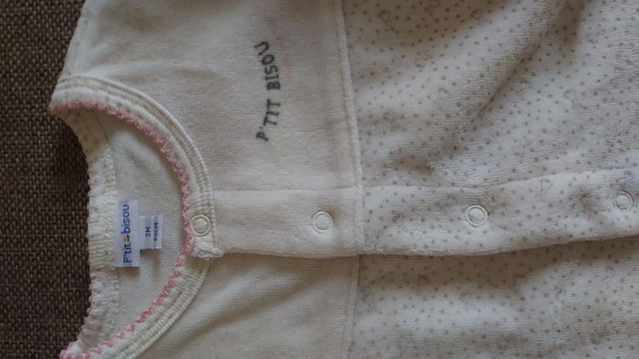 Pyjama velours Petit Bisou - photo numéro 2
