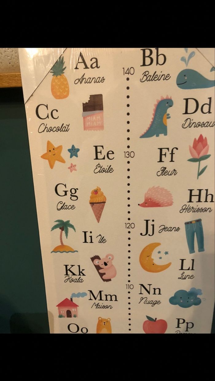 Abécédaire/toise  chambre enfant Neuf Atmosphera - photo numéro 2