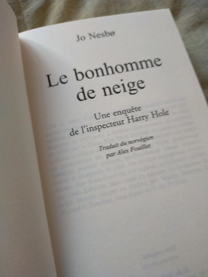 Le bonhomme de neige de Jo Nesbo - photo numéro 4