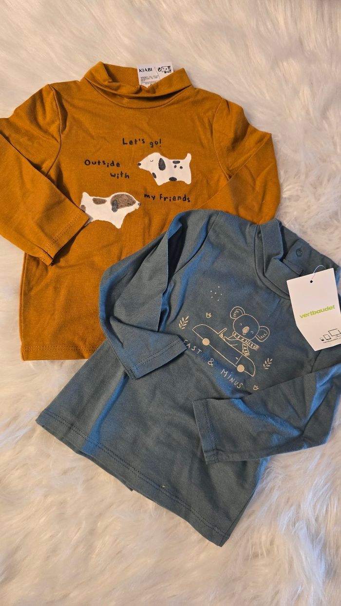 Neufs (non portés) 🏷😍💙 sous pull 6 mois garçon 💙😍 - photo numéro 5
