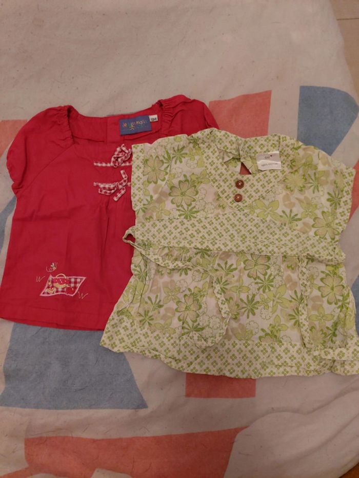 Lot de 2 blouses fille 🦻