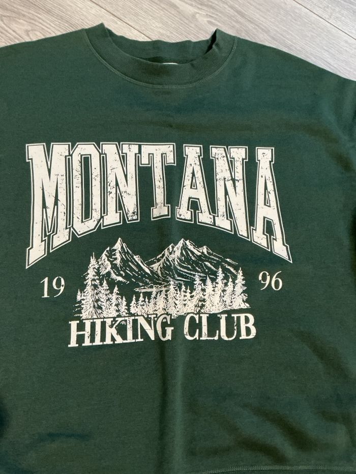 Sweat-shirt vert taille xx - photo numéro 2