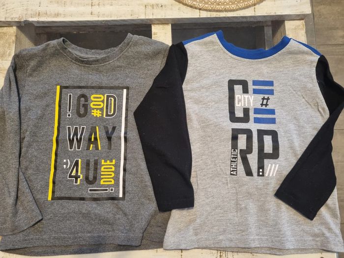 2 tee-shirts manche longue