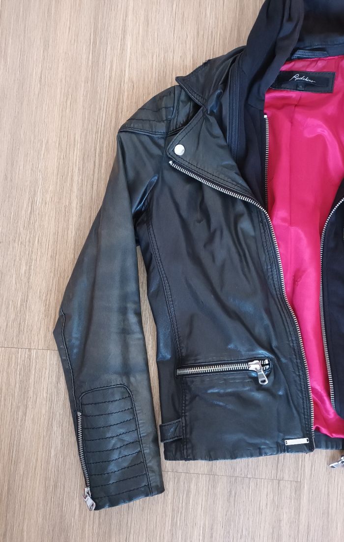 Blouson en cuir noir Redskins - photo numéro 4