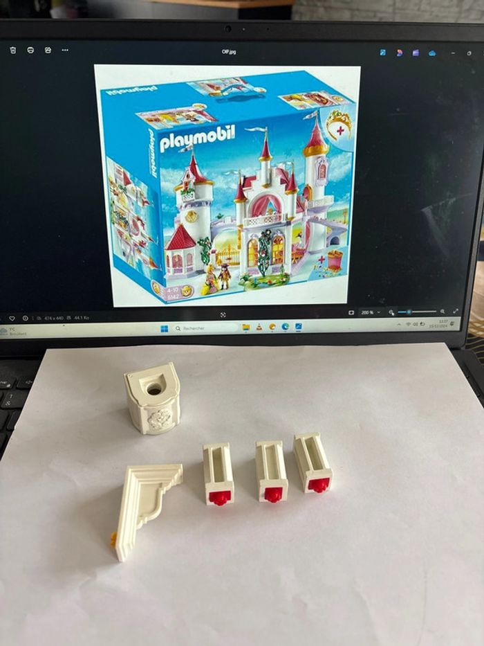 Pièces détachées 30258580 30258570 30206880 30229082 Palais de princesse playmobil 5142