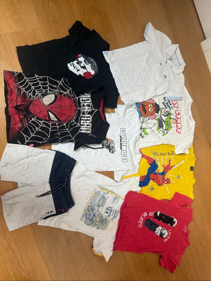Lot de T-shirt + 1 polo + un short - photo numéro 2