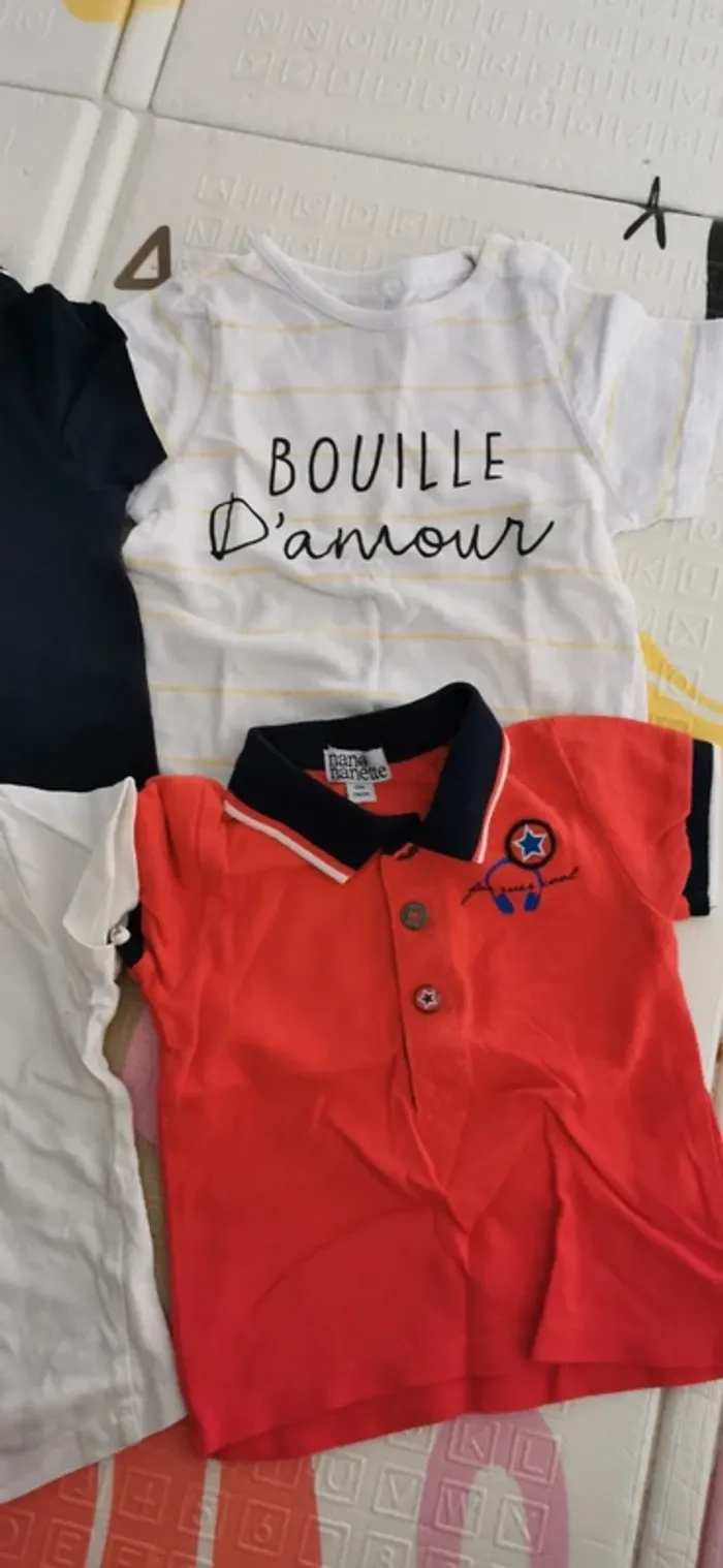 Lot 4 tee shirt 12 mois - photo numéro 2