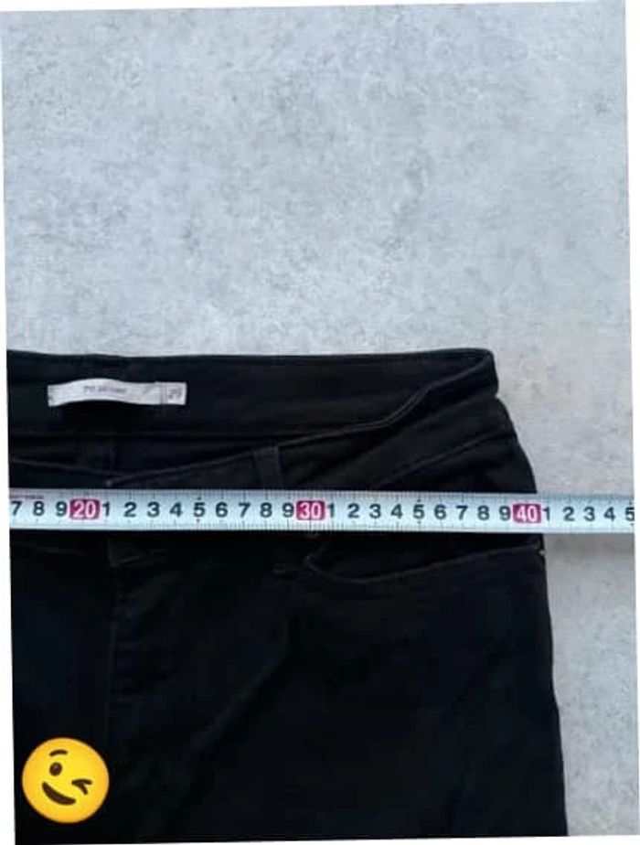 Jeans Levi's 711 W29 FR38 L30 coupe skinny noir Femme Women pan542b - photo numéro 4
