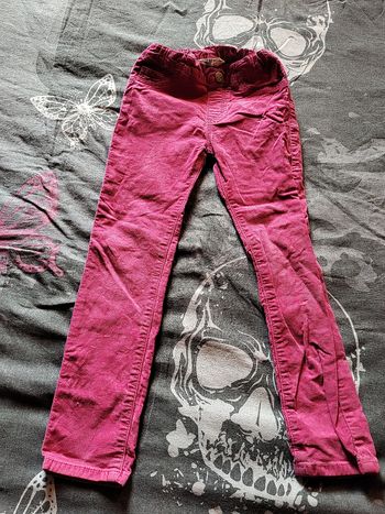 Pantalon velours rose 6 ans 