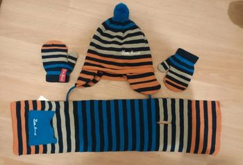 Ensemble gant bonnet moufle 0 6 mois
