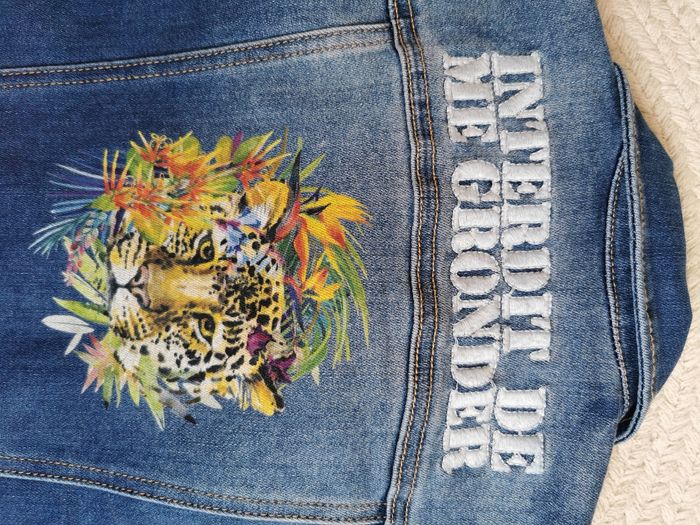 Veste en jeans Neuve interdit de me gronder garçon /fille 4 ans - photo numéro 6