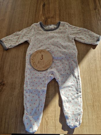 Pyjama léger motif étoile - 3 mois