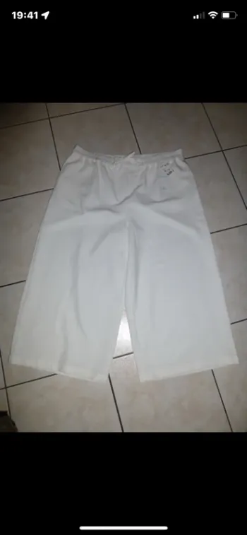 pantacourt pantalon blanc KIABI taille XL neuf