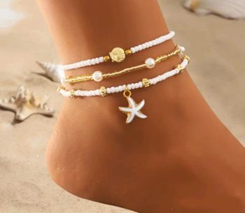 Bracelet de cheville, acier inoxydable, neuf, idée cadeau, femme