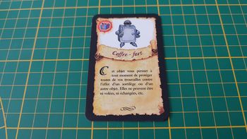 Carte objet Coffre fort pièce détachée jeu de société Elixir éditions Asmodée #B76