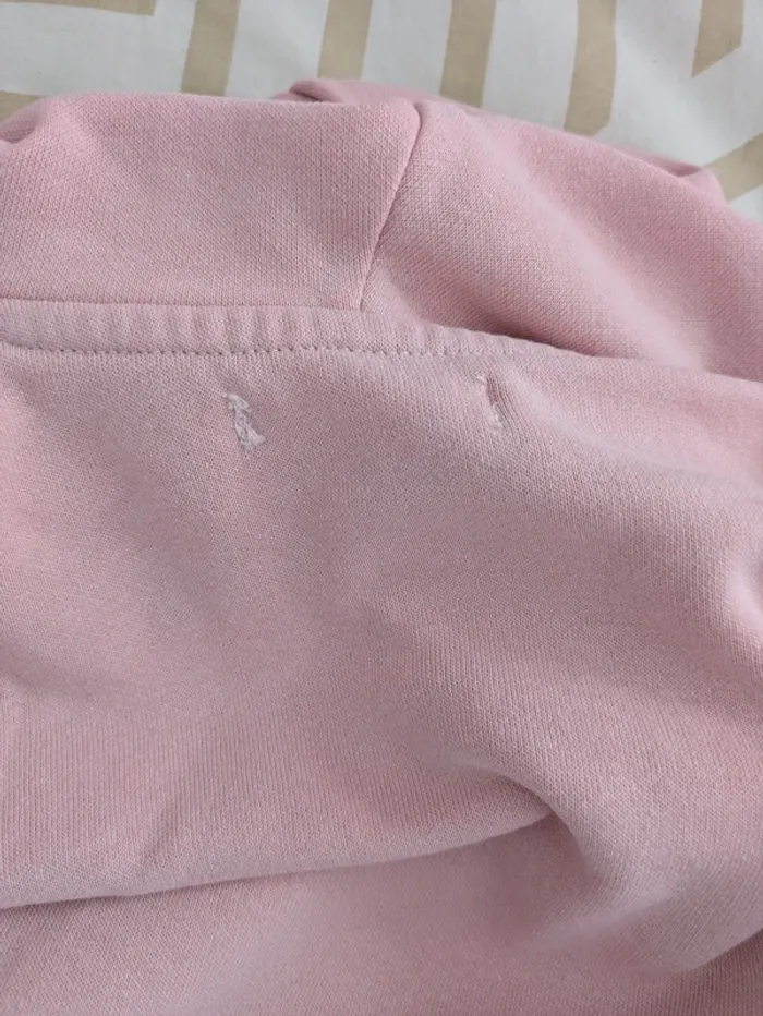 Gilet Zippé à Capuche Rose Tissaia - Taille 3 Ans (Petite Couture Nuque) - photo numéro 5