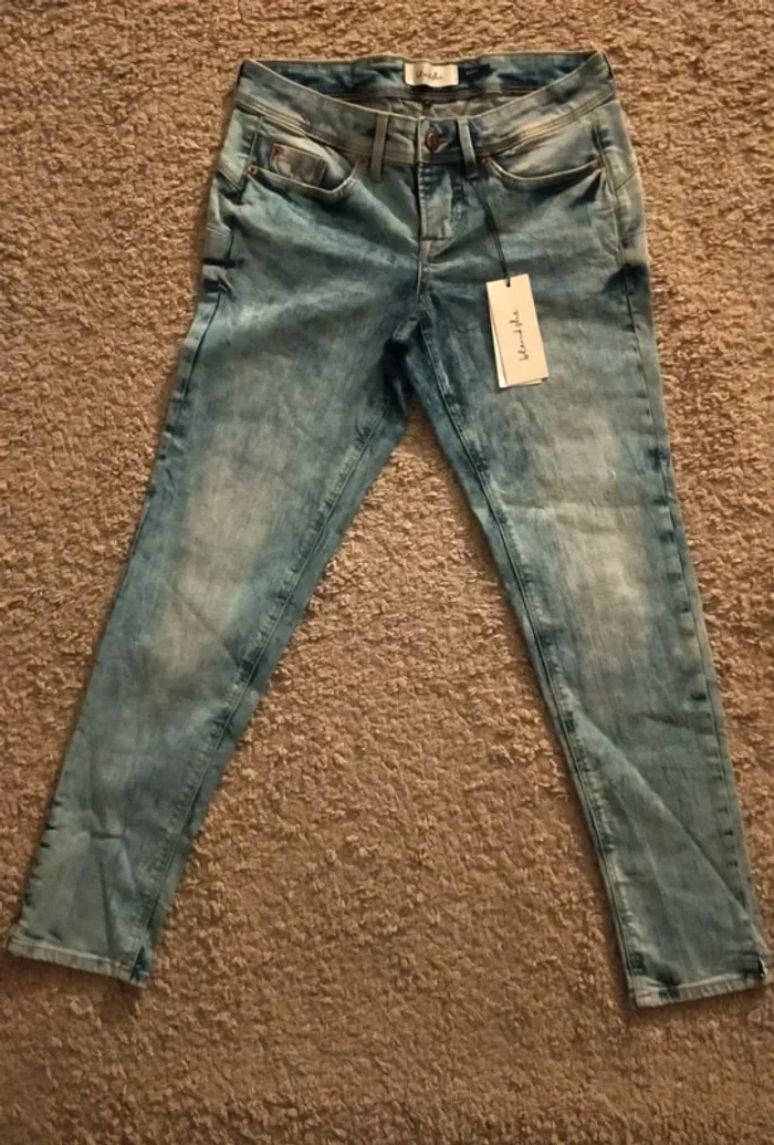 Jean bleu délavé BlendShe femme, taille - photo numéro 6