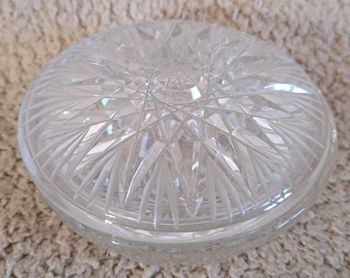 🍽 Ancienne bonbonnière en cristal avec son couvercle