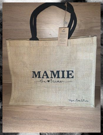 Sac en toile de jute personnalisé