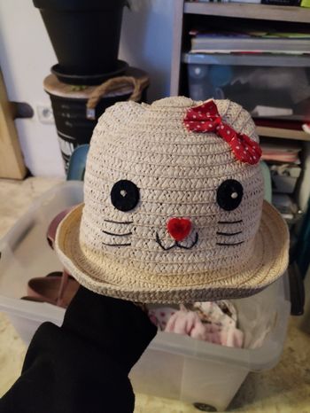 Chapeau fille chat 5/8 ans
