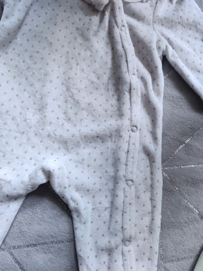 Pyjama grenouillère velours TAO naissance - photo numéro 3