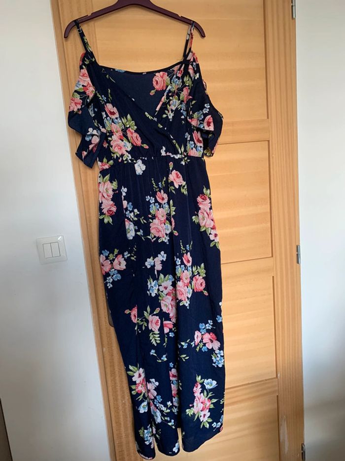 Robe fleurie jambe fendue Shein