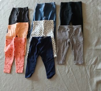 Lot leggings 9 mois