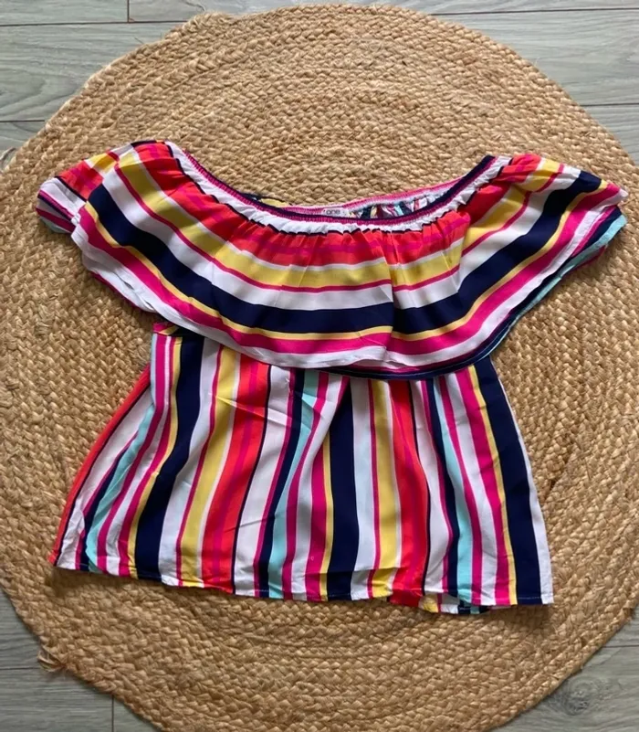 Top à rayures Taille L - photo numéro 3