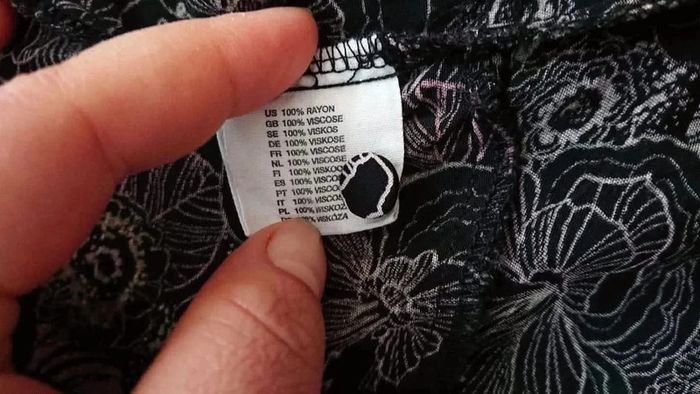 Blouse haut  noire imprimé fleuri coloré casual élégant taille 40 H&M - photo numéro 4