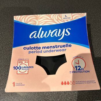 Culotte menstruelle noire Always neuve