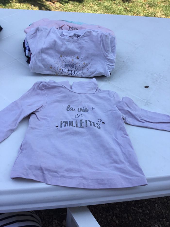 Tee-shirts manche longue colle roule