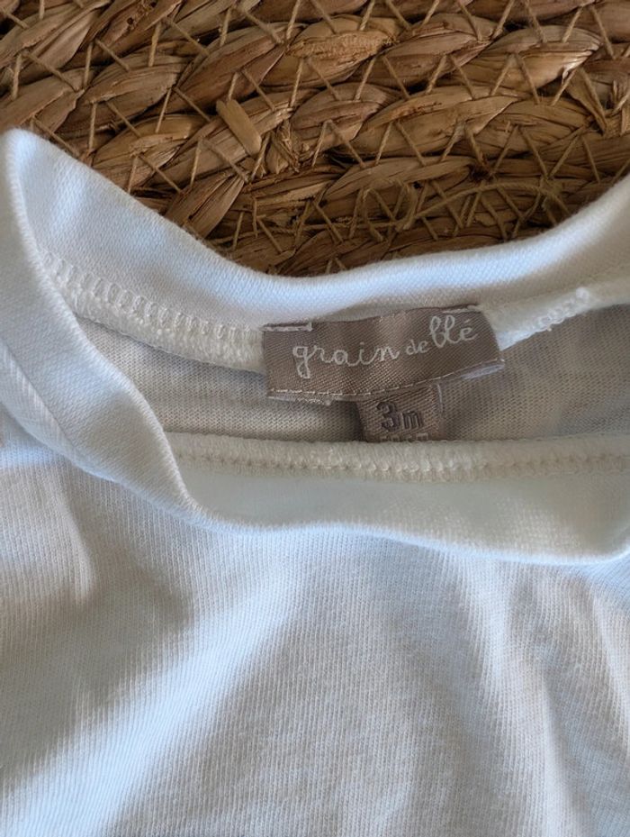 Tee-shirt manches courtes garçon 3 mois Grain de Blé - photo numéro 2