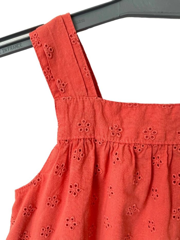 Combishort orange (broderies fleurs) - Vertbaudet 9 mois (71cm) - photo numéro 5