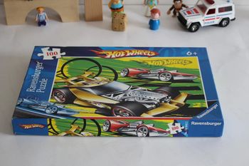 Puzzle Hot Wheels 100 pièces complet