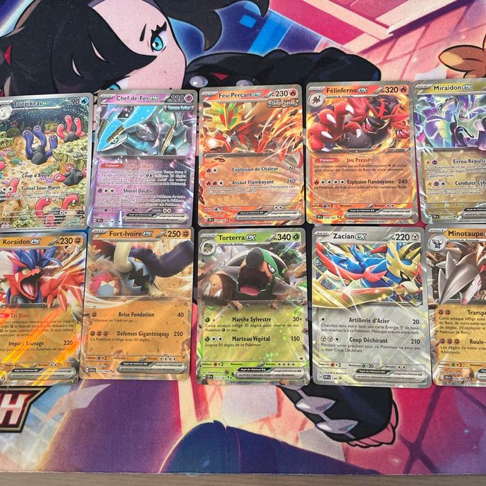 Lot de 12 cartes Pokémon ex