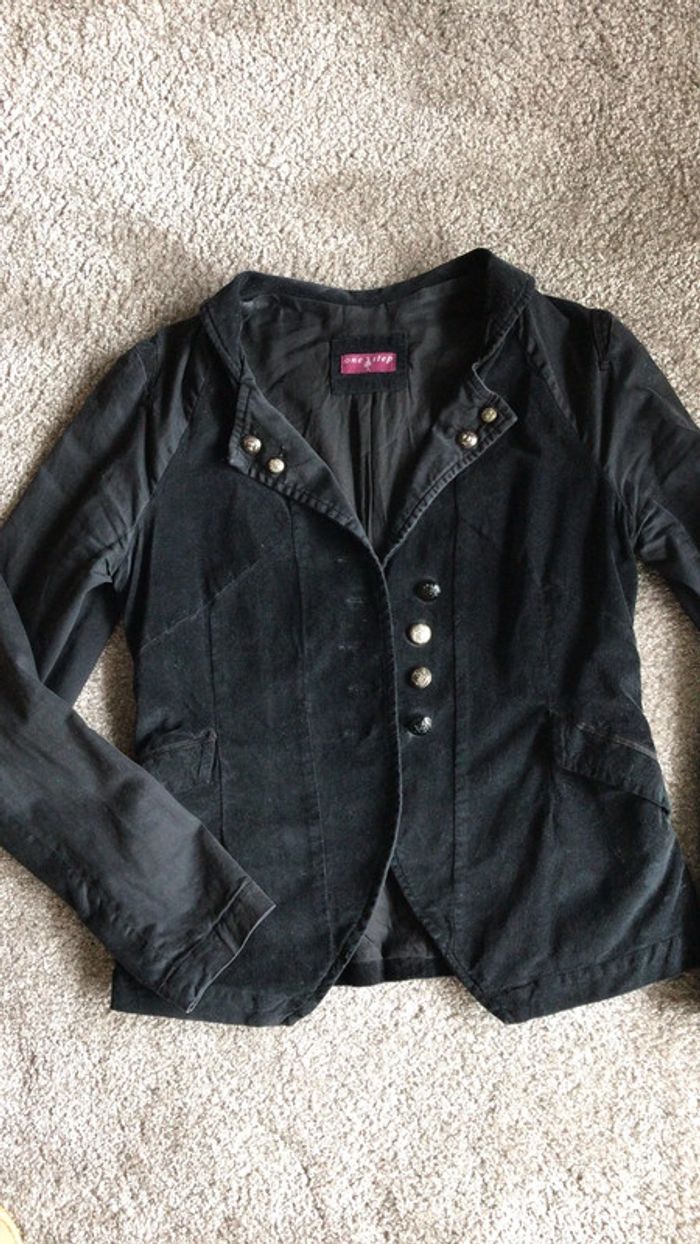 Veste velours noir one step 40
