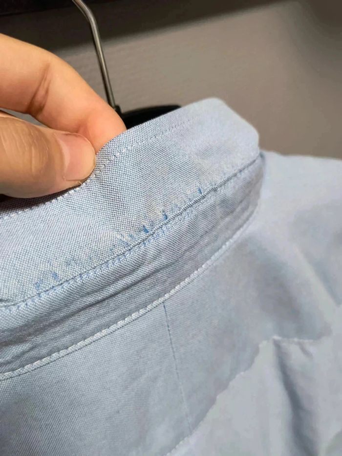 Chemise Ralph Lauren vintage bleu clair – Logo brodé – Taille XL (équivalent L/XL homme) - photo numéro 15