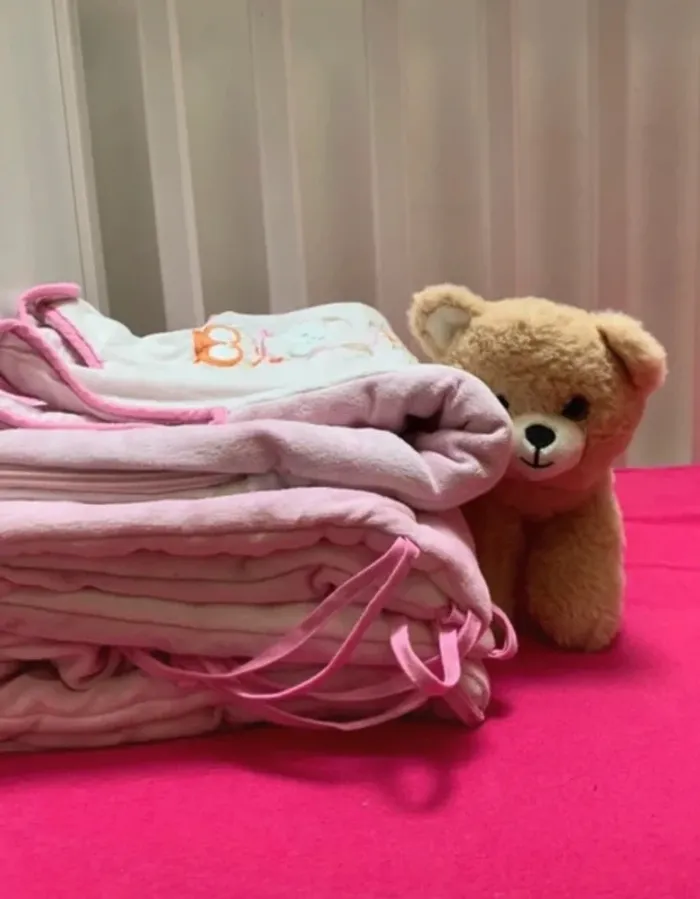 Lot Gigoteuses hiver 0-6 mois + Tour de Lit Coordonné Velours Rose Babies’R’Us - photo numéro 13