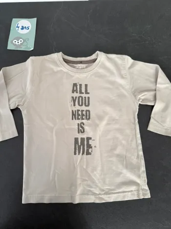 Tee shirt 4 ans