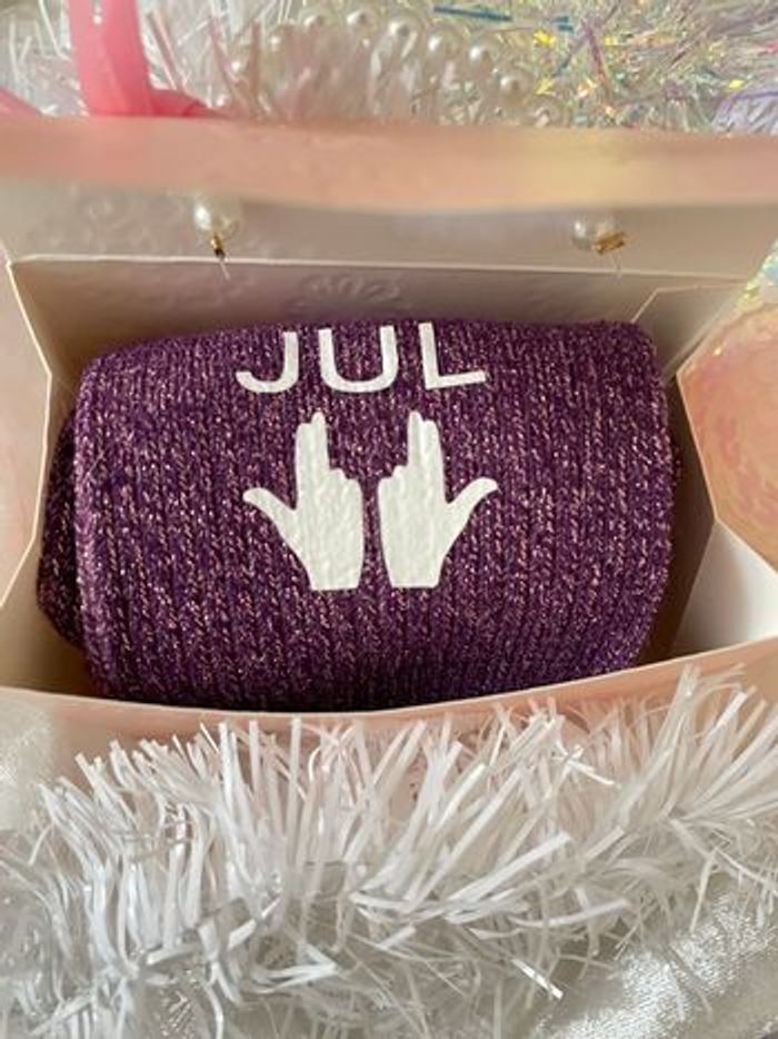 Pink Jul box t-shirt blanc rose paillettes - photo numéro 9