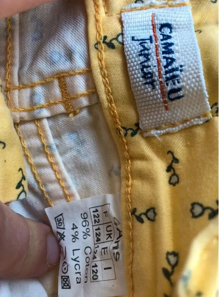 Ensemble pantalon et tee shirt camaïeu junior taille 4 ans en bon état - photo numéro 4