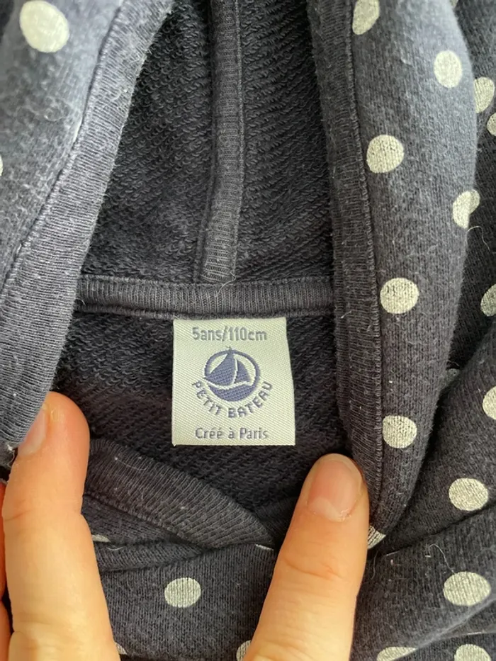 Sweat Petit Bateau fille 5 ans - photo numéro 3