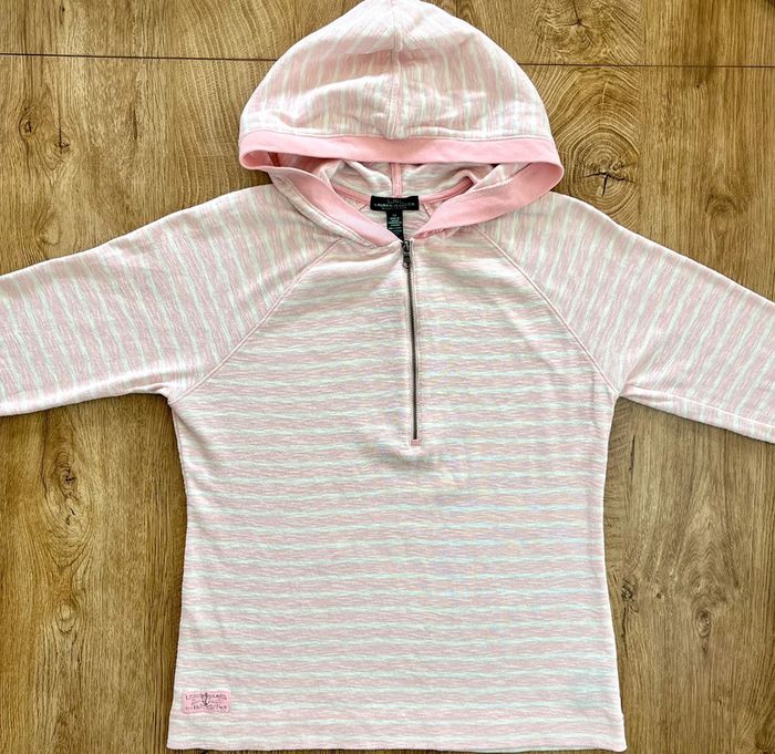 Pull/sweat à capuche manches 3/4 Ralph Lauren pour femme, taille M - photo numéro 2