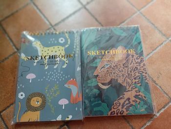 Lot deux sketchbook animaux