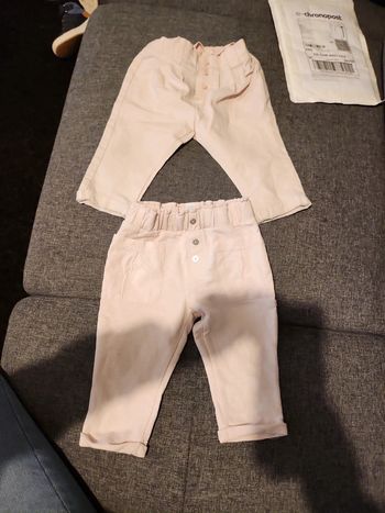 Pantalon Obaibi 12 mois lot de 2