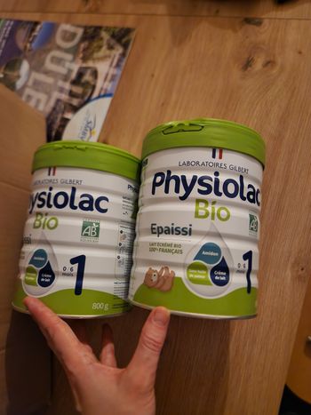 Lait physiolac bio 1 epaissi
