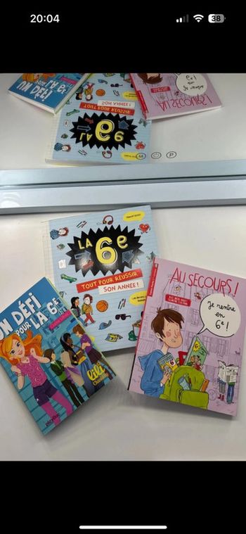 3 livres La Sixième 6eme